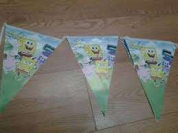 KIDS PARTY spongebob banner