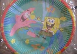 Spongebob big paper plates (10) kids party