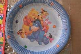 Winnie the pooh kids PARTY BIG PAPER PLATES(10)