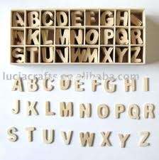 WOODEN ALPHABET LETTERS 5cm - scrapbooking - 4 of each letter a-z