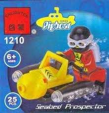 Building brick toys - fits well with legos - seabed prospector