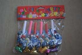 Smurfs kids PARTY blow outs (5 per pack)