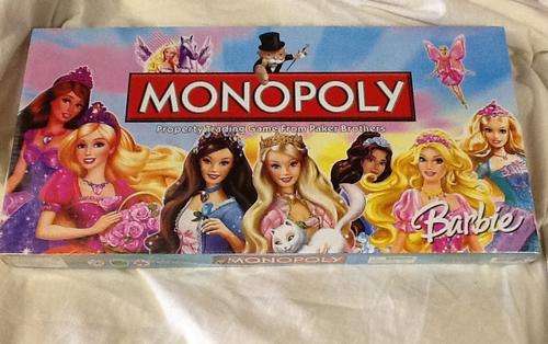 Barbie junior monopoly