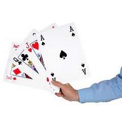 Jumbo poker cards - perfect for decor - 16x 10cm