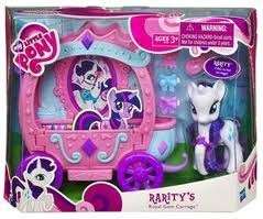 Hasbro My little pony - rarity unicorn royal gem carriage set