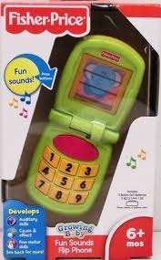 Fisher price growing baby fun sounds flip phone