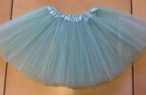 Girls tutu skirt - blue turquoise ariel dress up