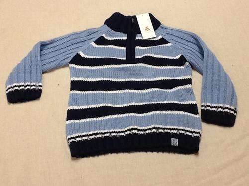 Boys knitted jersey blue - Ackermans - size 2-3 yr