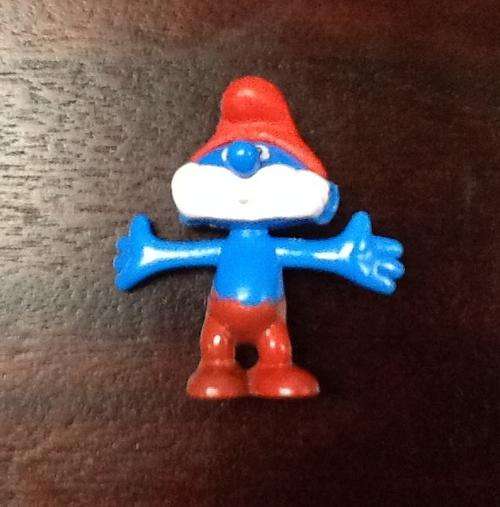 SMURF plastic figurine 5.5cm papa - work for cake toppers also