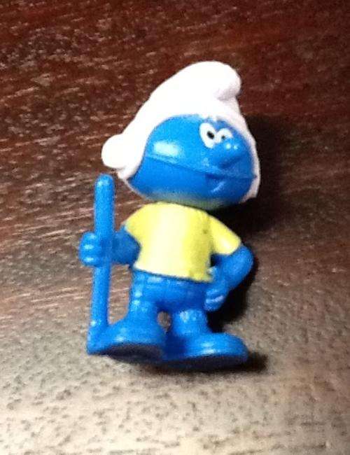 SMURF plastic figurine 5.5cm boy - work for cake toppers also