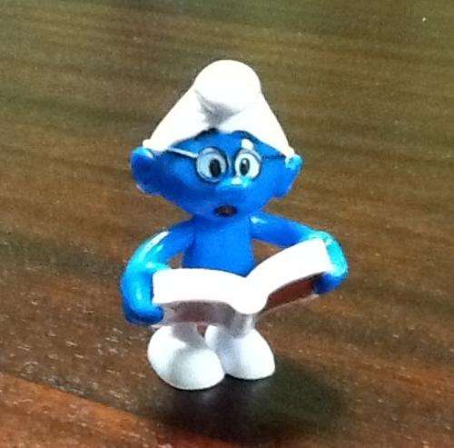 SMURF plastic figurine 5.5cm boy - work for cake toppers also
