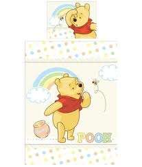 Winnie the pooh cot / crib comforter / quilt set - light yellow - quilt 66x95cm, pillowcase 26x35cm