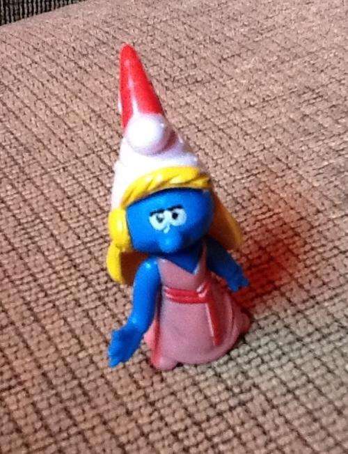 SMURF plastic figurine 5.5cm smurfette - work for cake toppers also
