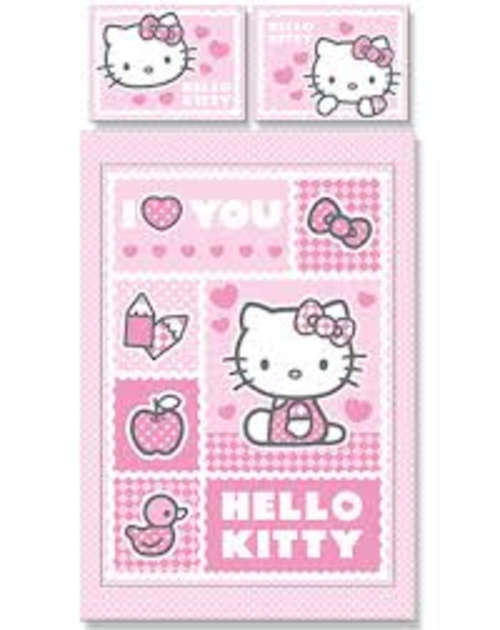 Hello kitty cot / crib comforter / quilt set  - quilt 75x110cm, pillowcase 26x35cm