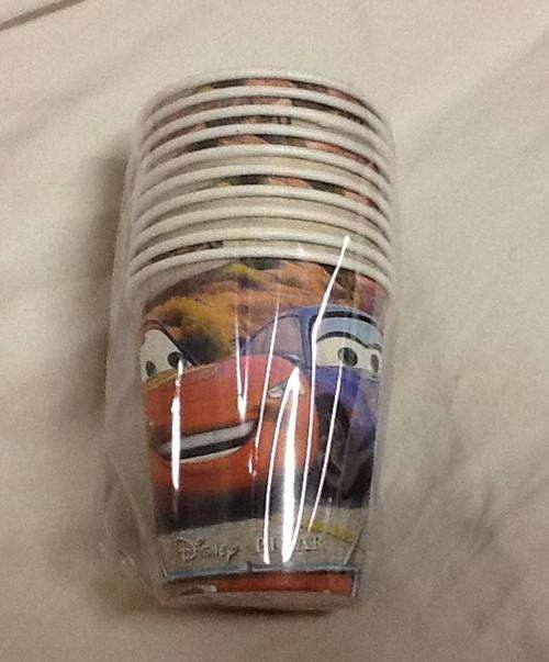 Cars McQueen kids party CUPS / GLASSES (10)
