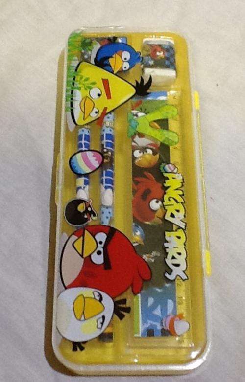 Angry bird pencil case / box with stationery