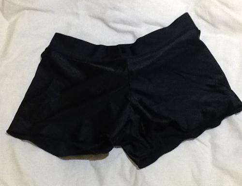 Black ladies hot pants - pole dancing shorts - size large