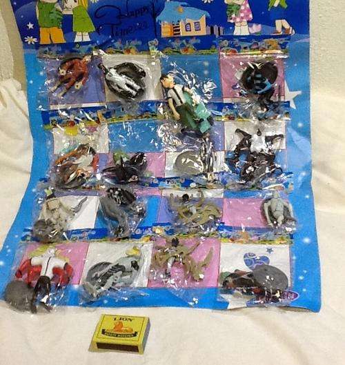 ben 10 and alien plastic figurines 5.5cm card 16 - work for cake toppers also - or party favor
