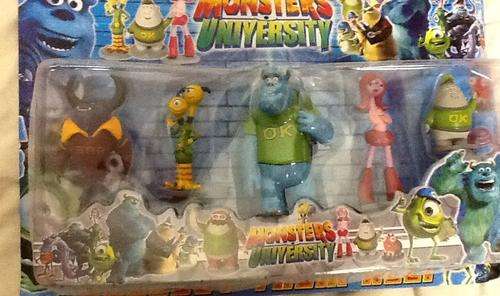 Monsters inc university - can be used for cake topper or party favor set of 5 - sullivan