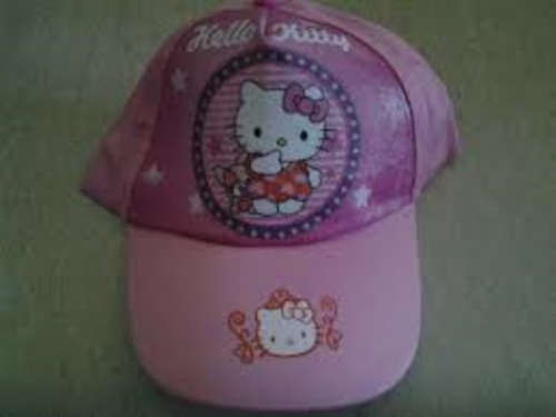 hello kitty hat / girls cap - light pink