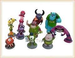 Monsters inc university - can be used for cake topper or party favor set of 10 - sullivan and mike