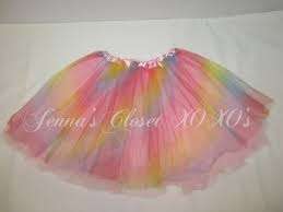Girls tutu skirt - multi color dress up