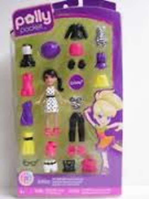 Polly pocket pretty packets fashions dress up set - crissy
