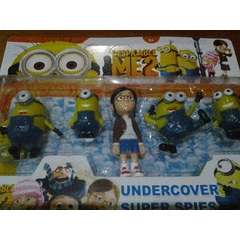 despicable me minions toys - figurine set - work for cake toppers also - 2 designs