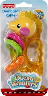 baby - fisher price ocean seahorse teether rattle - was R45
