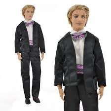 Barbie - KEN clothes - stunning outfit - black suit tuxedo - doll not incl