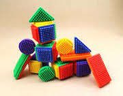 KIDS EDUCATIONAL plastic Building shapes - squares - was R100