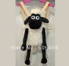 SHAUN THE SHEEP Soft toy carry bag +-30cm bag part head to bottom of bag