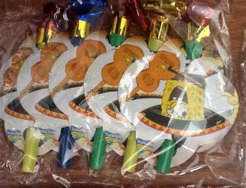 Spongebob blow outs kids PARTY blow outs (5 per pack)
