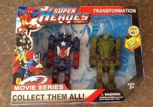 Marvel super heroes Avengers ,Captain America, hulk 17cm - transformer toys