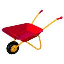 Bayer kids steel red wheelbarrow 40x76x33cm