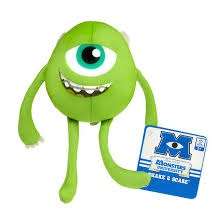 Monsters inc university - shake and scare noisy soft toy 20cm mike