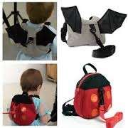 KID  or toddler KEEPER SAFETY HARNESS / leash - grey bat