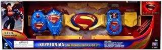 Superman kids dress up kryptonian armor utility belt - batteries not incl