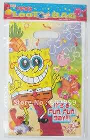 spongebob PARTY PACKS / LOOT BAGS (10)