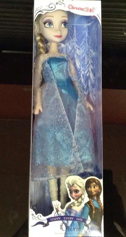 Princess elsa frozen plastic doll 33cm