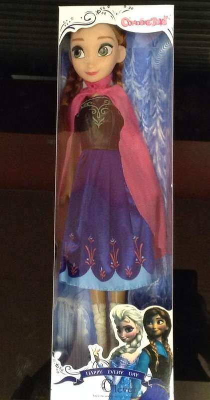 Princess anna frozen plastic doll 33cm