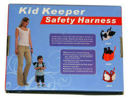 KID  or toddler KEEPER SAFETY HARNESS / leash - grey and black wings