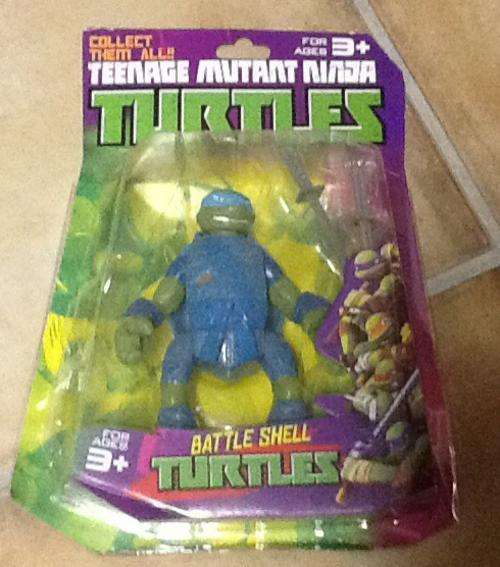 Teenage mutant Ninja turtles moveable plastic figurine 15cm - blue - reduced