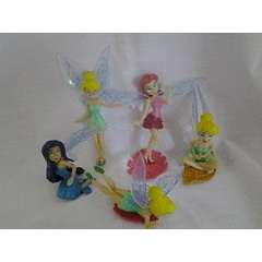 Tinkerbells .set of 5 figurines - great for cake topper - fairies - 6-10cm