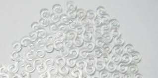 Rainbow loom bands - make your own bracelets  - s clips - +- 50 clips per pack