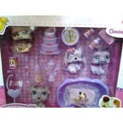 Little petshop look alike puppy club set 5cm -perfect for cake toppers
