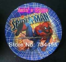 Spiderman kids PARTY BIG PAPER PLATES (10)