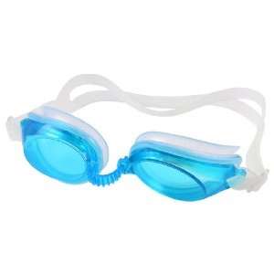 Swimming Goggles for kids - anti fog - silicone strap - turquoise