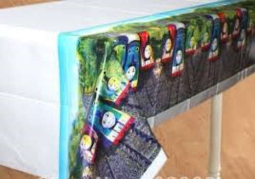 KIDS PARTY - thomas tank train plastic TABLE cover for kids party