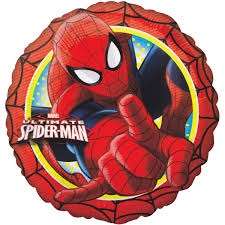 KIDS party Spiderman 43cm foil balloon - needs helium